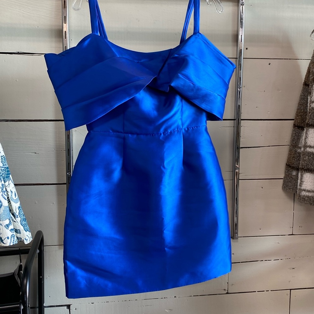 Marine, Solid, off the shoulder mini